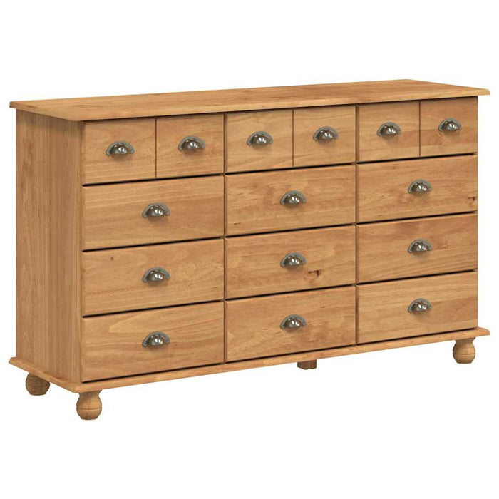 Comodă ASKIM Maro 79 x 40 x 133,5 cm Lemn de pin masiv - WALTI WALTI
