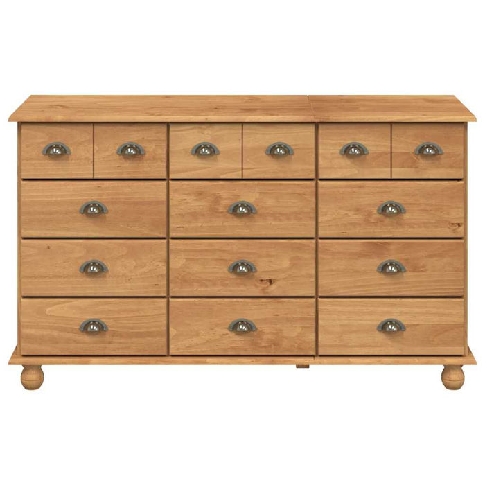 Comodă ASKIM Maro 79 x 40 x 133,5 cm Lemn de pin masiv - WALTI WALTI