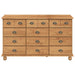 Comodă ASKIM Maro 79 x 40 x 133,5 cm Lemn de pin masiv - WALTI WALTI
