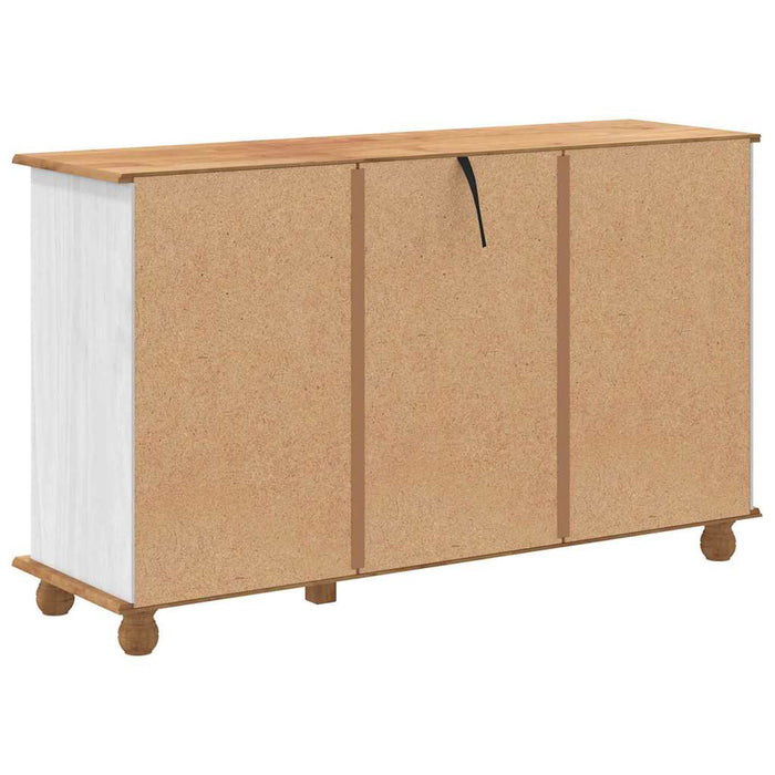 Comodă cu sertar ASKIM Alb 79 x 40 x 133,5 cm Lemn de pin masiv - WALTI WALTI