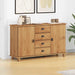 Bufet cu sertar ASKIM 133,5 x 40 x 79 cm Lemn masiv de pin - WALTI WALTI