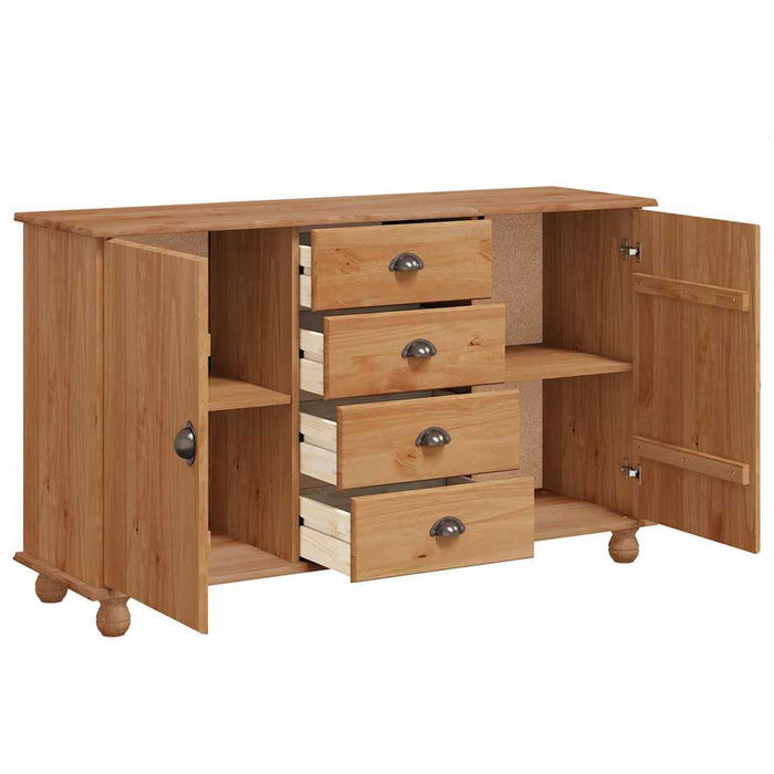Bufet cu sertar ASKIM 133,5 x 40 x 79 cm Lemn masiv de pin - WALTI WALTI