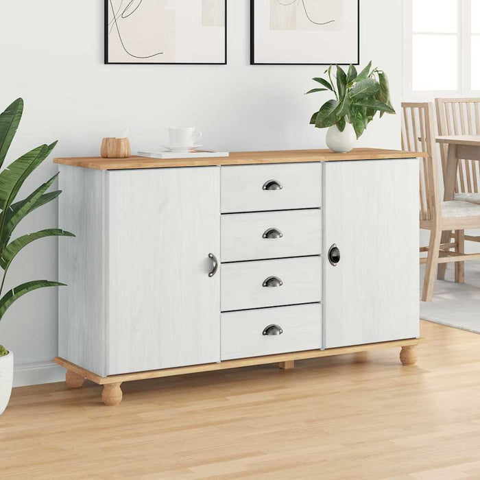 Bufet cu sertar ASKIM 133,5 x 40 x 79 cm Lemn masiv de pin - WALTI WALTI