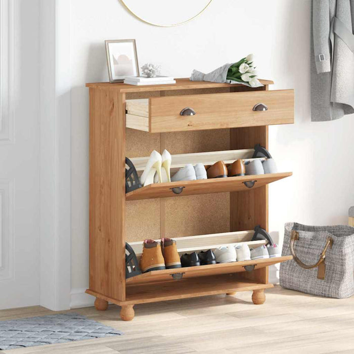 Dulap pentru pantofi cu sertar ASKIM Maro 85 x 35 x 108 cm - WALTI WALTI