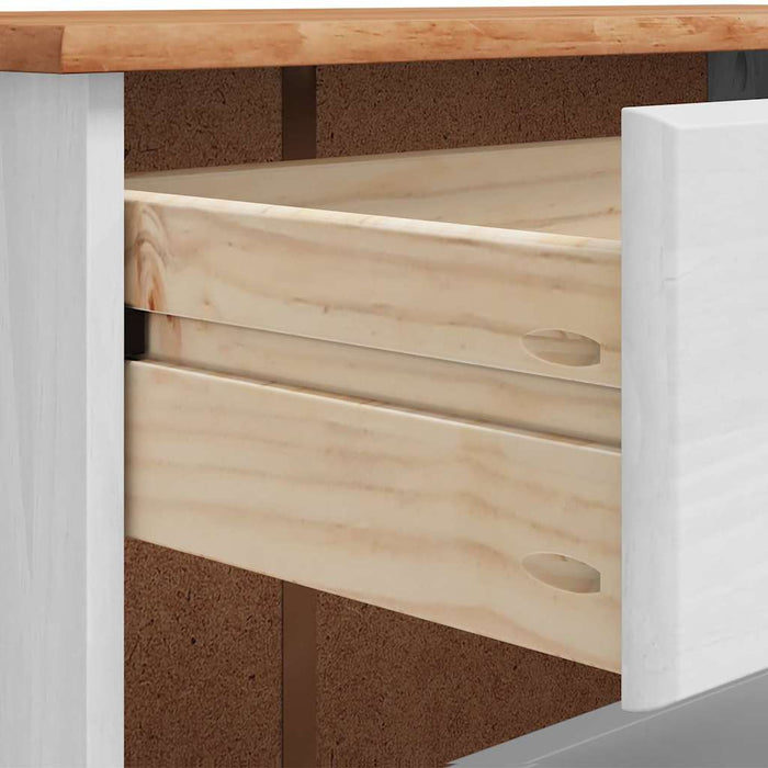 Dulap pentru pantofi cu sertar ASKIM Alb 85 x 35 x 108 cm - WALTI WALTI