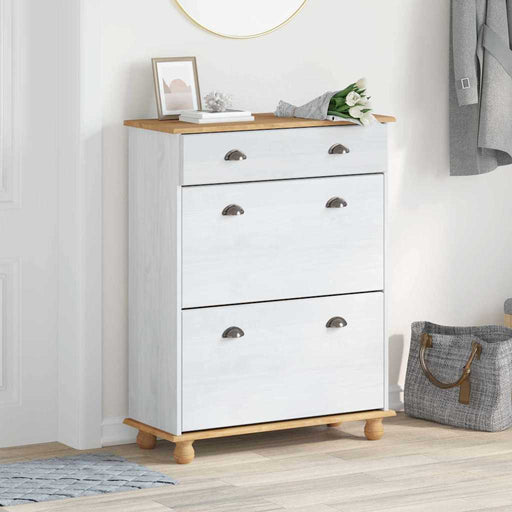 Dulap pentru pantofi cu sertar ASKIM Alb 85 x 35 x 108 cm - WALTI WALTI