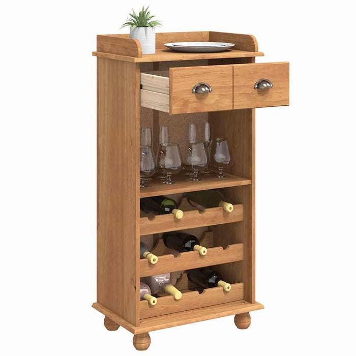 Cabinet pentru vin ASKIM Ceară de Miere 57 x 37 x 114 cm - WALTI WALTI