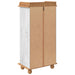 Cabinet pentru vin ASKIM Alb cu Capac de Miere 57 x 37 x 114 cm - WALTI WALTI