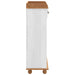 Cabinet pentru vin ASKIM Alb cu Capac de Miere 57 x 37 x 114 cm - WALTI WALTI