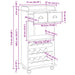 Cabinet pentru vin ASKIM Alb cu Capac de Miere 57 x 37 x 114 cm - WALTI WALTI