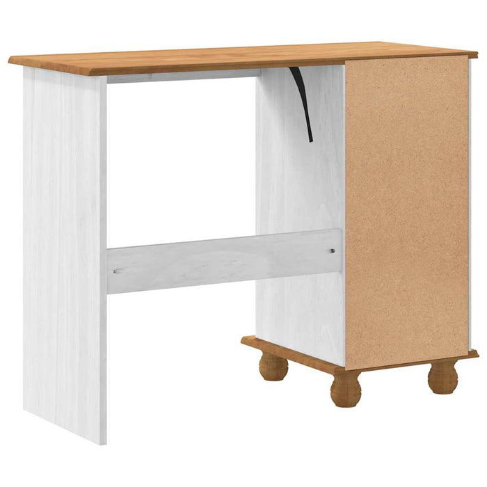 Masă de scris ASKIM Alb 95 x 40 x 75 cm Lemn de pin masiv - WALTI WALTI