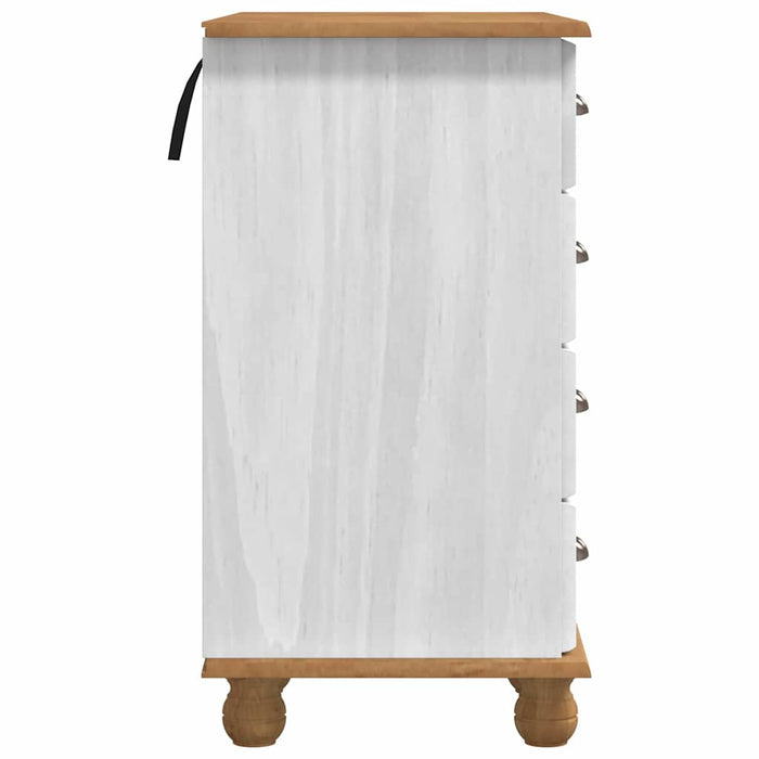 Masă de scris ASKIM Alb 95 x 40 x 75 cm Lemn de pin masiv - WALTI WALTI