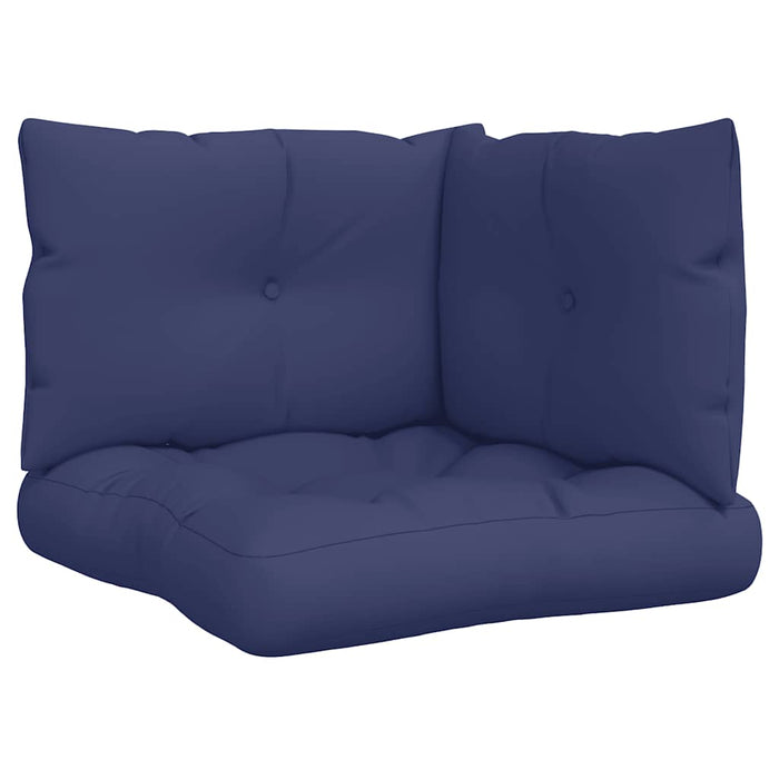 Perne canapea din paleți, 3 buc., bleumarin, textil Oxford - WALTI WALTI