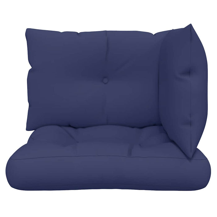 Perne canapea din paleți, 3 buc., bleumarin, textil Oxford - WALTI WALTI