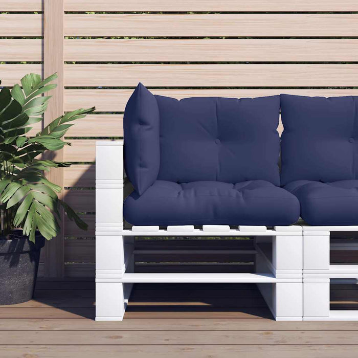 Perne canapea din paleți, 3 buc., bleumarin, textil Oxford - WALTI WALTI
