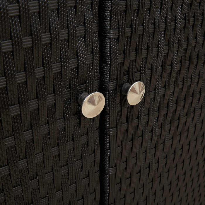 Dulap de depozitare cu raft Negru 100 x 36 x 102 cm Ratan - WALTI WALTI