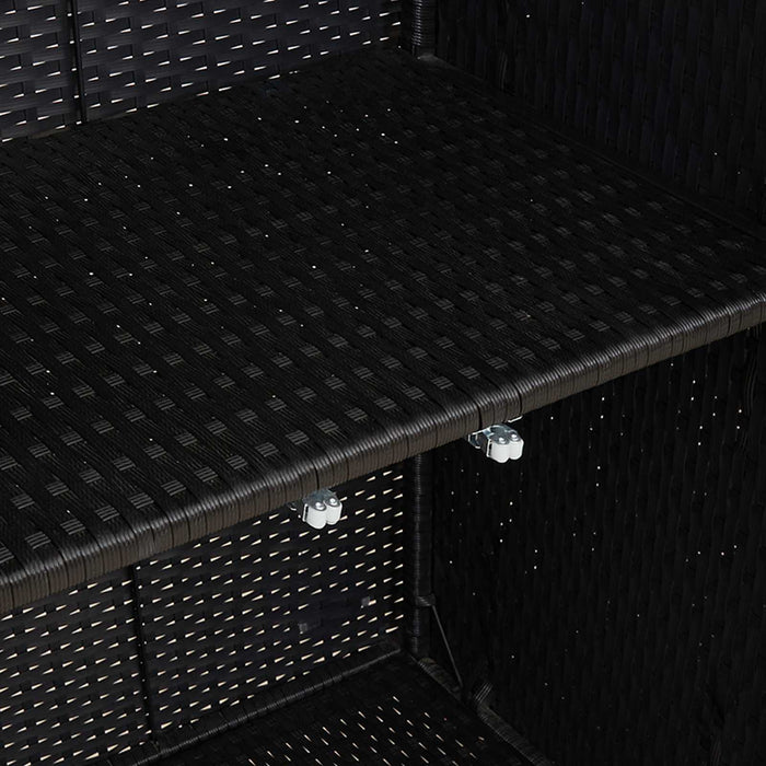 Dulap de depozitare cu raft Negru 100 x 36 x 102 cm Ratan - WALTI WALTI