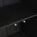 Dulap de depozitare cu raft Negru 100 x 36 x 102 cm Ratan - WALTI WALTI