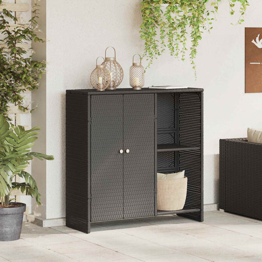 Dulap de depozitare cu raft Negru 100 x 36 x 102 cm Ratan - WALTI WALTI