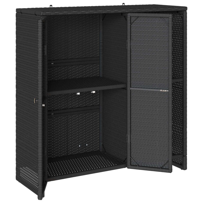 Dulap de depozitare cu raft Negru 100 x 36 x 102 cm Ratan - WALTI WALTI