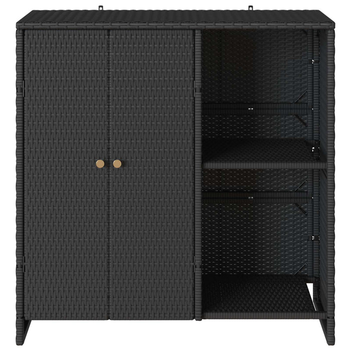 Dulap de depozitare cu raft Negru 100 x 36 x 102 cm Ratan - WALTI WALTI