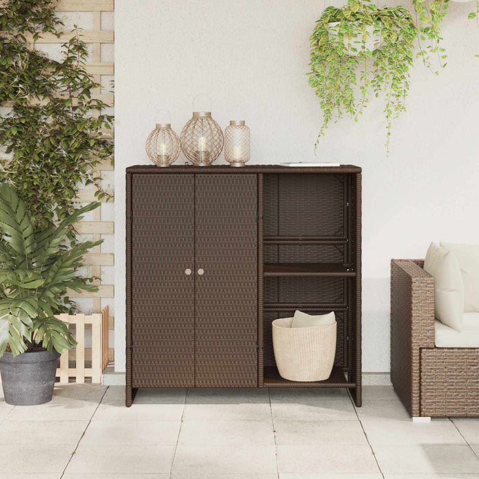 Dulap de depozitare cu raft cu ușă Maro 100 x 36 x 102 cm Ratan - WALTI WALTI