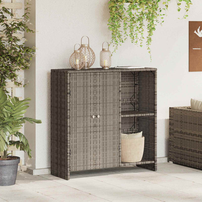 Dulap de depozitare cu raft cu ușă Gri 100 x 36 x 102 cm Ratan WALTI