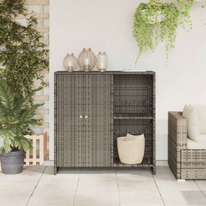 Dulap de depozitare cu raft cu ușă Gri 100 x 36 x 102 cm Ratan WALTI