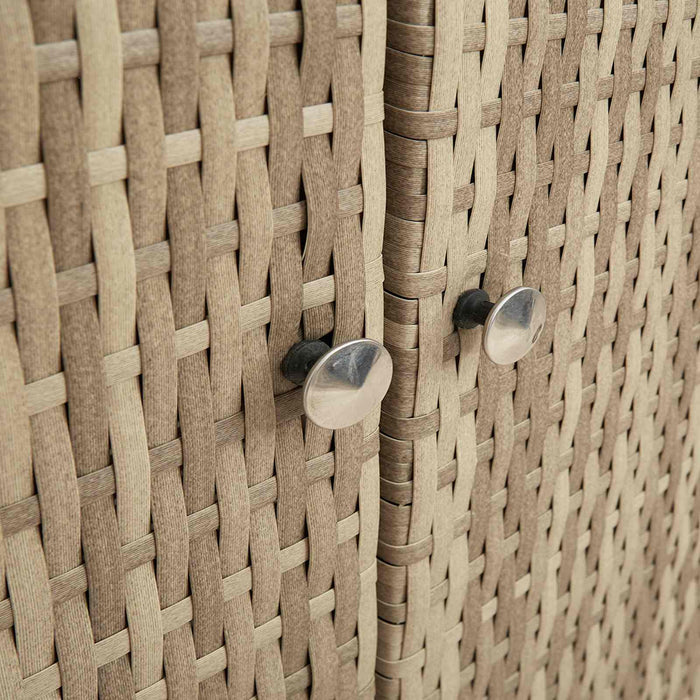 Dulap de depozitare cu raft cu ușă Bej 100 x 36 x 102 cm Ratan - WALTI WALTI