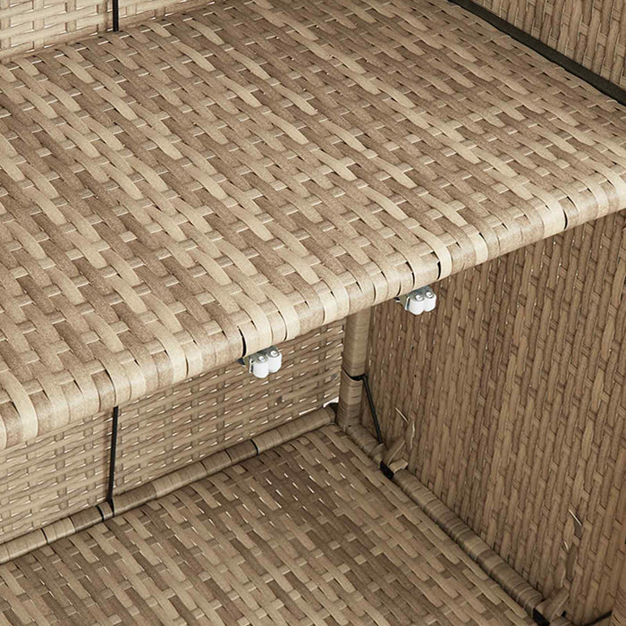 Dulap de depozitare cu raft cu ușă Bej 100 x 36 x 102 cm Ratan - WALTI WALTI