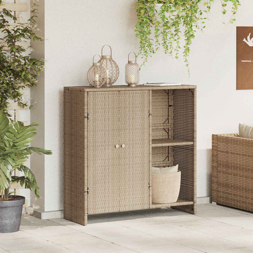 Dulap de depozitare cu raft cu ușă Bej 100 x 36 x 102 cm Ratan - WALTI WALTI