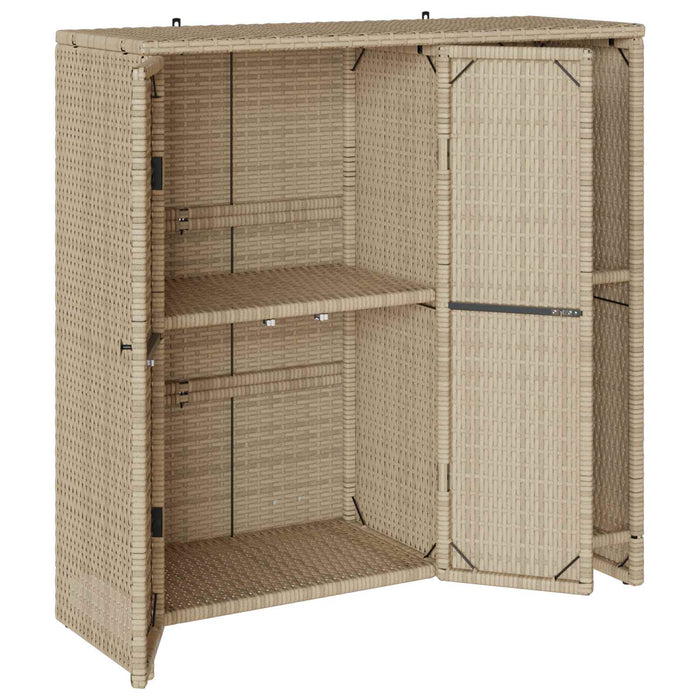 Dulap de depozitare cu raft cu ușă Bej 100 x 36 x 102 cm Ratan - WALTI WALTI