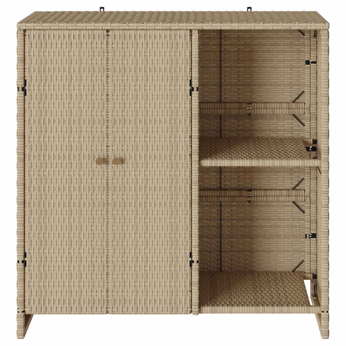 Dulap de depozitare cu raft cu ușă Bej 100 x 36 x 102 cm Ratan - WALTI WALTI