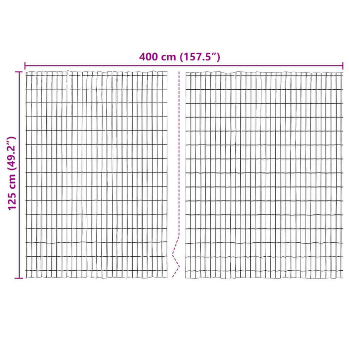 Gard din scoarță de copac Maro 400 x 125cm Cortex - WALTI WALTI