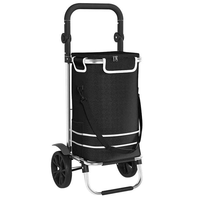 Carucior de cumpărături Negru 36,5 x 46,5 x 100,5 cm - WALTI WALTI