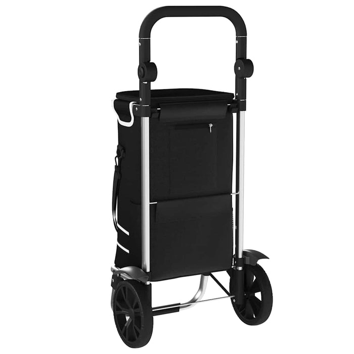 Carucior de cumpărături Negru 36,5 x 46,5 x 100,5 cm - WALTI WALTI