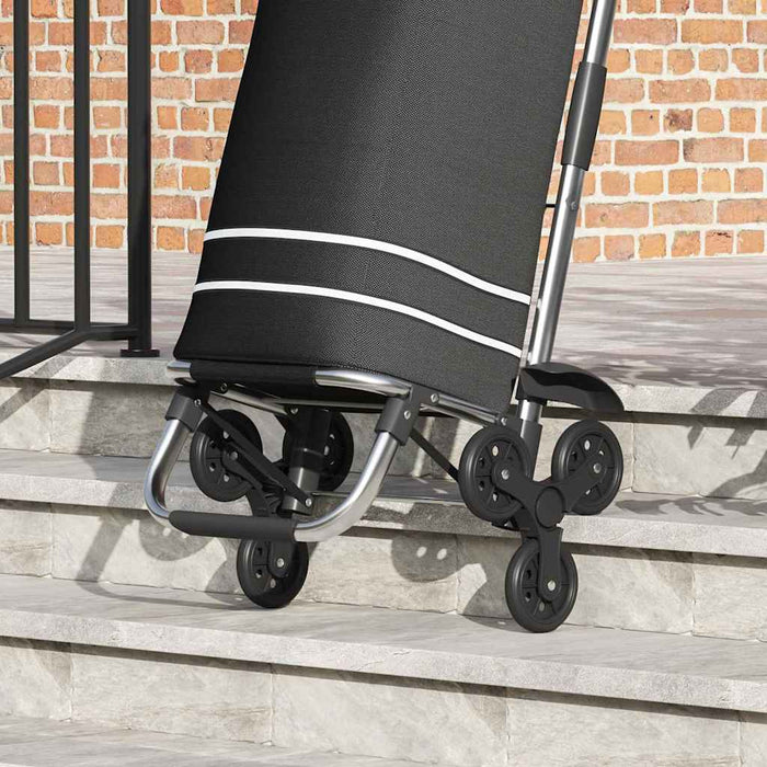 Carucior de cumpărături Negru 47 x 39 x 100,5 cm Tafeta Oxford WALTI
