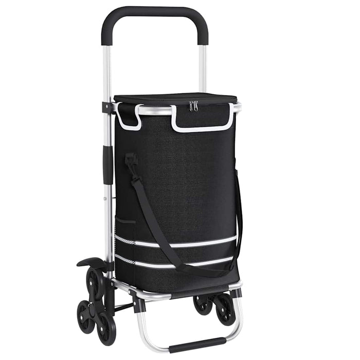 Carucior de cumpărături Negru 47 x 39 x 100,5 cm Tafeta Oxford WALTI