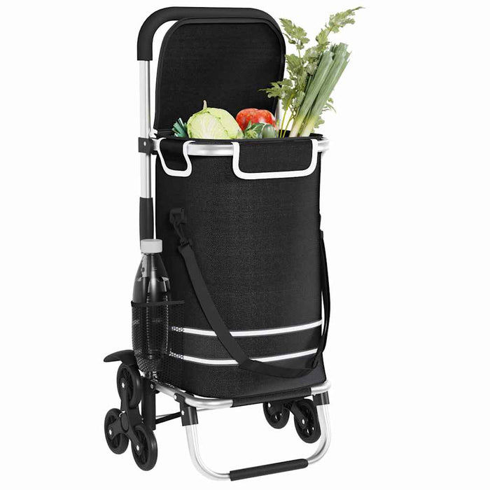 Carucior de cumpărături Negru 47 x 39 x 100,5 cm Tafeta Oxford WALTI