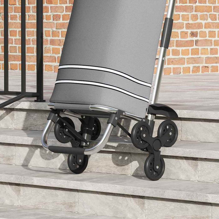 Carucior de cumpărături Gri 47 x 39 x 100,5 cm Tafeta Oxford - WALTI WALTI