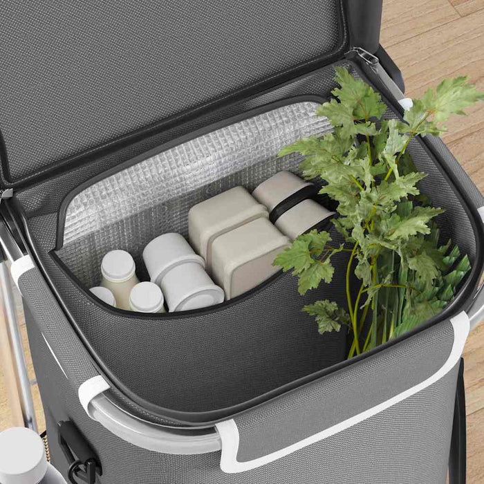 Carucior de cumpărături Gri 47 x 39 x 100,5 cm Tafeta Oxford - WALTI WALTI