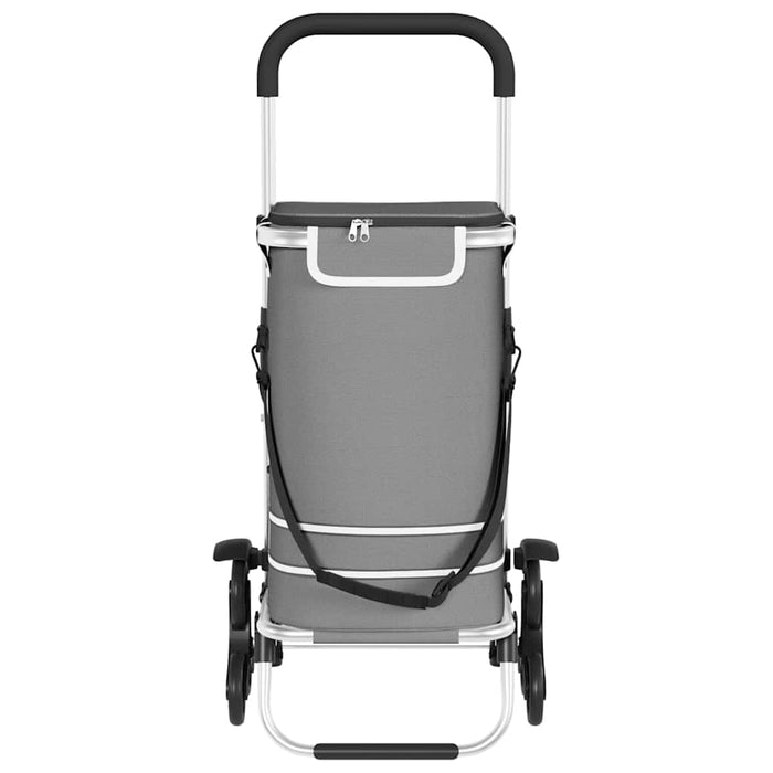 Carucior de cumpărături Gri 47 x 39 x 100,5 cm Tafeta Oxford - WALTI WALTI