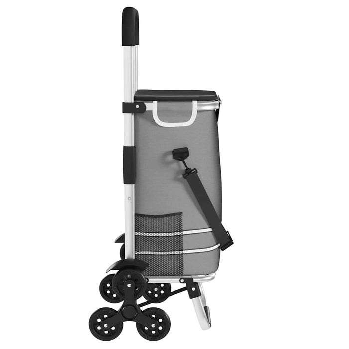 Carucior de cumpărături Gri 47 x 39 x 100,5 cm Tafeta Oxford - WALTI WALTI