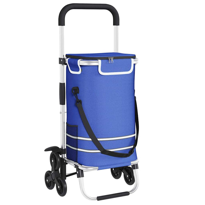 Carucior de cumpărături albastru 47 x 39 x 100,5 cm WALTI