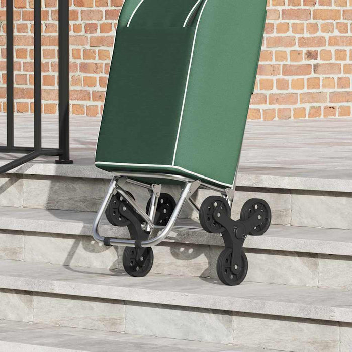 Carucior de cumpărături Verde 39,5 x 33 x 93 cm Tafeta Oxford WALTI