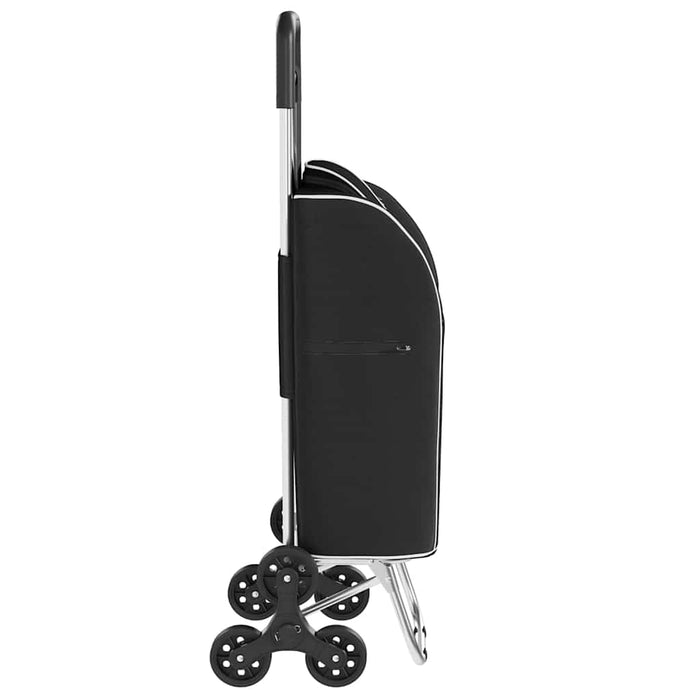Carucior de cumpărături Negru 39,5 x 33 x 93 cm Tafeta Oxford WALTI