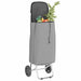 Carucior de cumpărături Gri 35 x 28 x 92 cm Tafeta Oxford - WALTI WALTI