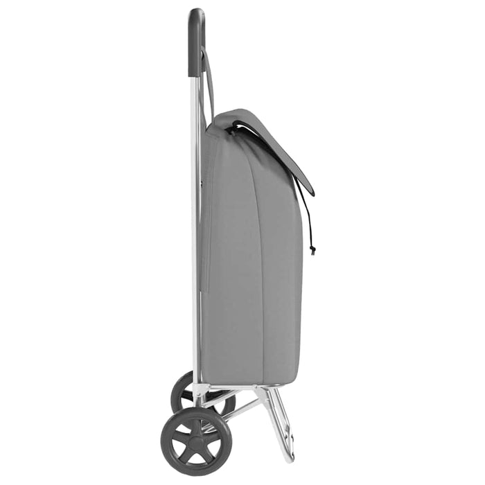 Carucior de cumpărături Gri 35 x 28 x 92 cm Tafeta Oxford - WALTI WALTI