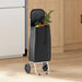 Carucior de cumpărături Negru 35 x 28 x 92 cm Tafeta Oxford - WALTI WALTI