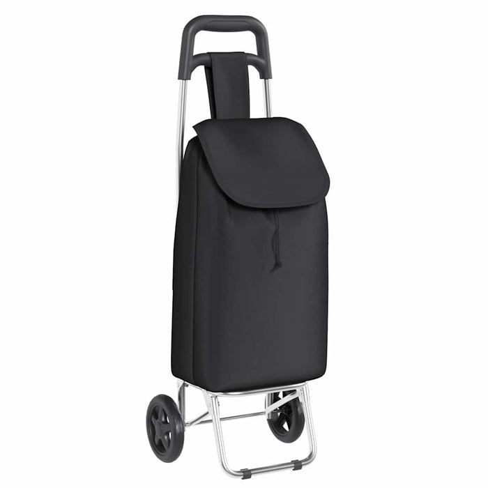 Carucior de cumpărături Negru 35 x 28 x 92 cm Tafeta Oxford - WALTI WALTI
